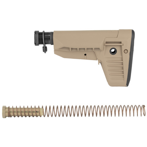 Bravo Company BCMGUNFIGHTER Mod 1 Stock Kit, Storage, SOPMOD (Widebody), Receiver Extension, Quick Detach End Plate, Lock Nut, Action Spring, Carbine Buffer, Flat Dark Earth BCM-GFSK-MOD1-SPMD-FDE