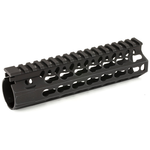 Bravo Company 7" ALPHA Keymod Rail, Fits AR Rifles, Aluminum Alloy, Includes BCM KeyMod Sling Mount and a BCM KeyMod Nylon Rail, Black BCM-KMR-A7-556-BLK