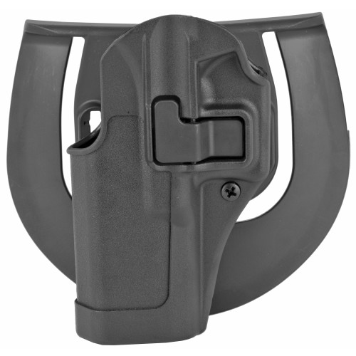 BLACKHAWK CQC SERPA Holster With Belt and Paddle Attachment, Fits Glock 17/22/31, Left Hand, Carbon Fiber, Black 410500BK-L