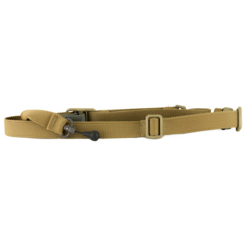 Blue Force Gear Vickers 221 Sling, 2-To-1 Point Sling, Coyote Brown, RED Swivel, Molded Acetal Adjuster VCAS-2TO1-RED-125-AA-CB