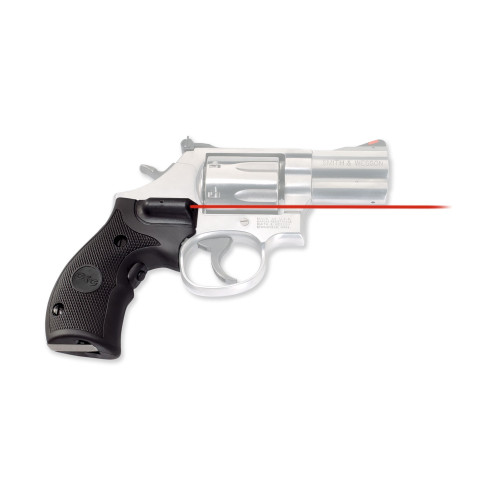 Crimson Trace Corporation Hi-Brite LaserGrip, Fits Compact Smith & Wesson K, L-Frame Round Butt, Rubber Overmold LG-306