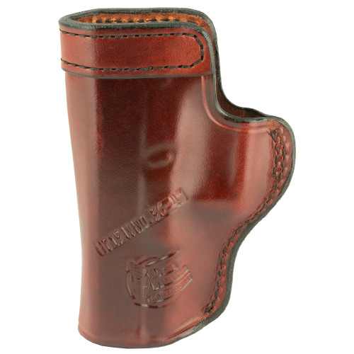 Don Hume H715M Clip-On Holster, Inside The Pant, Fits Glock 19, Right Hand, Brown Leather J168036R