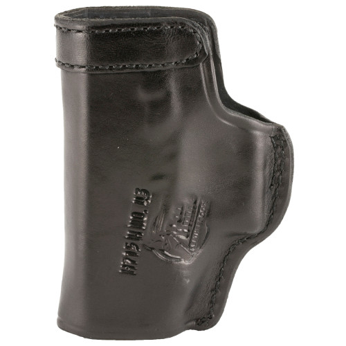 Don Hume H715-M Clip-On Holster, Inside the Pant, Fits Glock 43/43X, Right Hand, Black Leather J169191R