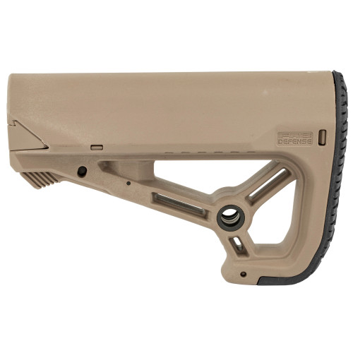 F.A.B. Defense GL-Core S AR-15 Buttstock, Small and Compact Design, Fits Mil-Spec And Commercial Tubes, Flat Dark Earth FX-GLCOREST