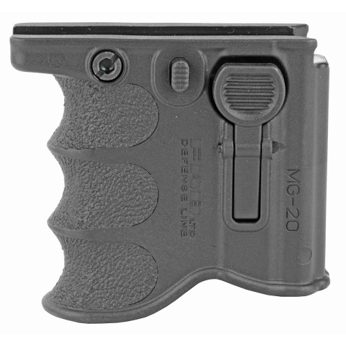 F.A.B. Defense Foregrip and Spare Magazine Holder, Fits Picatinny Rails, Accepts AR-15 Magazines, Black FX-MG20B