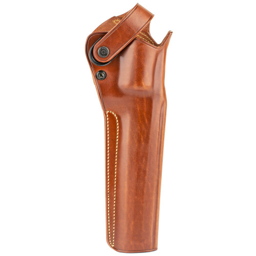 Galco DAO Holster (FOR LONG BARRELS), Can be worn STRONGSIDE/CROSSDRAW, Belt Holster for Belts up to 1.75" Wide, Right Hand, Fits S&W X FR 460/X FR 500 w/8.375" Barrels, Tan Leather DAO172