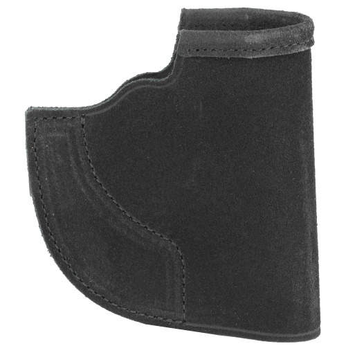 Galco Pocket Protector Holster, Fits J Frame, Ambidextrous, Leather Material, Black Finish PRO158B
