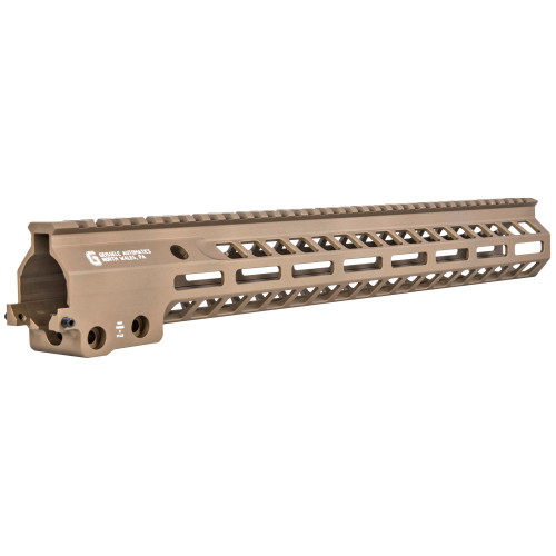 Geissele Automatics MK14, Super Modular Rail, Handguard, 15", M-LOK, Barrel Nut Wrench Sold Separately (GEI-02-243), Gas Block Not Included, Desert Dirt Color, Product Finishes, Shade Variations and Other Imperfections Are Normal Due to the Manufact