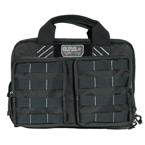 G-Outdoors, Inc. Tactical, Range Bag, Black, Soft, Up To 6 Pistols, 2 Removable Pouches GPS-T1311PCB