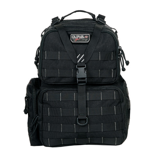 GPS Tactical, Backpack, Black, Soft, 3 Internal Pistol Cases GPS-T1612BPB