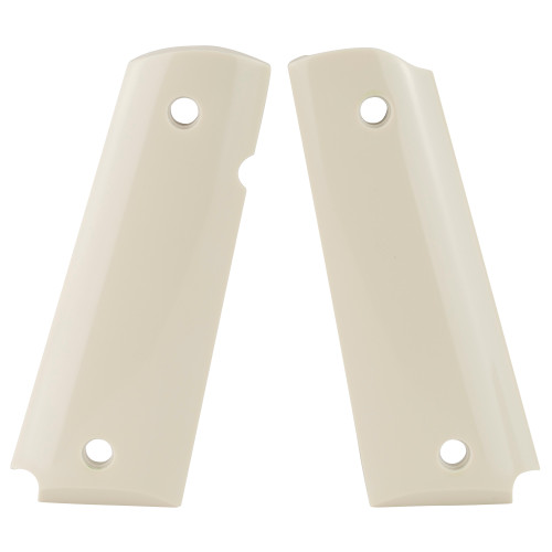 Hogue Polymer Grip, Fits 1911 Govt Model, Ambi Cut, Ivory 45020