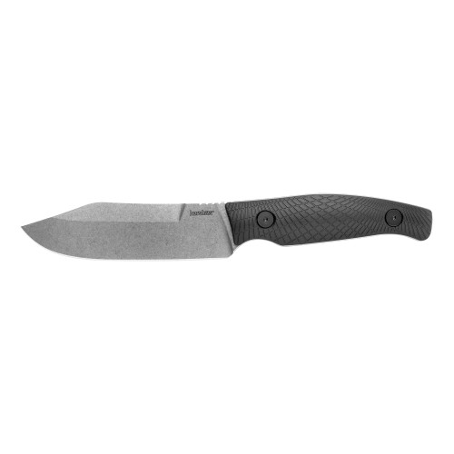 Kershaw Camp 5, 4.75" Fixed Blade Knife, Clip Point, Plain Edge, D2 Steel, Black Glass-Filled Nylon Handle 1083