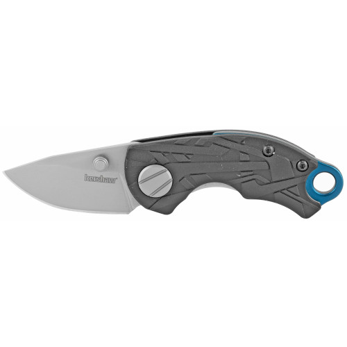 Kershaw Aftereffect, 1.7" Folding Knife, Drop Point, Plain Edge, 8CR13MOV Bead-Blasted, Black Glass-Filled Nylon Handle 1180