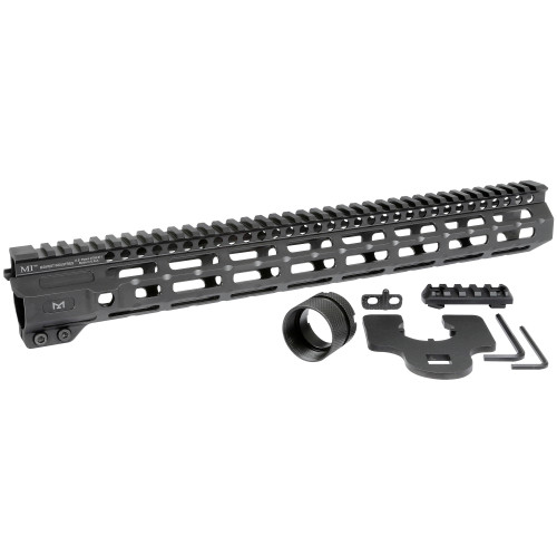 Midwest Industries Combat Rail M-LOK Handguard, Fits AR-15 Rifles, 15", Wrench Included, Black MI-CRM15