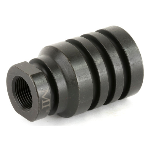 Midwest Industries Blast Diverter, 1/2-28 Threads, Fits 5.562/.223 Pistols or Rifles, Linear Comp Design Diverts Muzzle Blast Forward, Black Finish MI-PBD