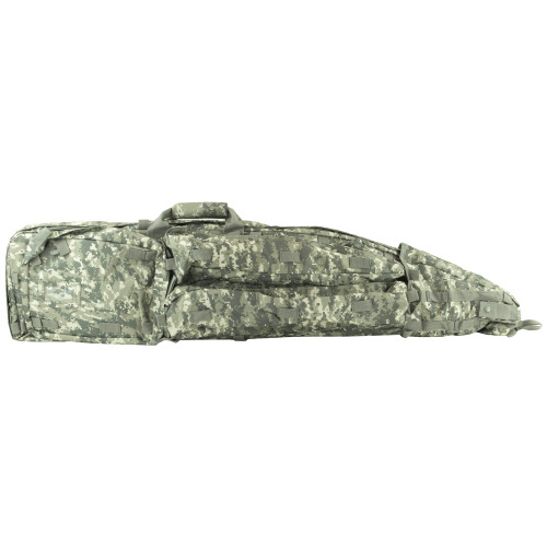 NCSTAR Drag Bag, 45" Rifle Case, Nylon, Gray Digital, Includes Backpack Shoulder Straps CVDB2912D