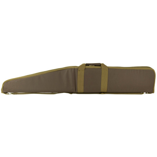 NCSTAR 2958 Series Shotgun Case, Brown, Nylon, 48" Length, Metal Lockable Zipper Pulls, Includes Adjustable 2" Shoulder Strap with Shoulder Pad CVSHW2958-48