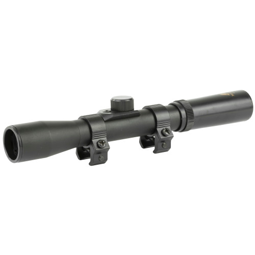 NCSTAR Compact Air Gun Scope, 4X Magnification, 20mm Objective Lens, Plex Reticle, Black, Weighs 3.35oz SCA420B