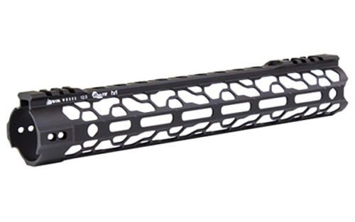 Odin Works O2 Lite Forend, 12.5" Length, Black, M-LOK, Fits AR-15 F-12-ML-O2