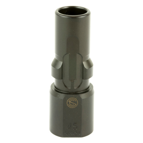 SilencerCo 3-Lug Muzzle Device, 45ACP, 5/8X24, Black Finish AC2603