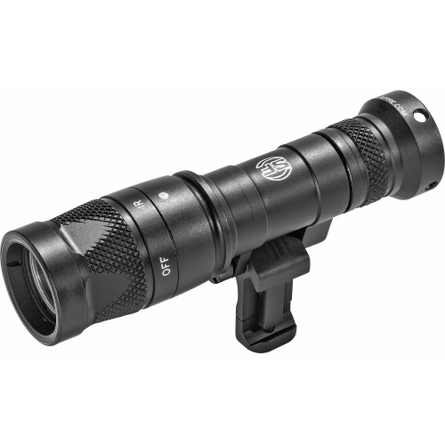 Surefire M340V Scout Pro Flashlight, LED, 250 Lumens White Light/100mW of IR, Black Finish, 1913 Picatinny Mount installed, MLOK Mount included, Z68 On/Off Tailcap M340V-BK-PRO