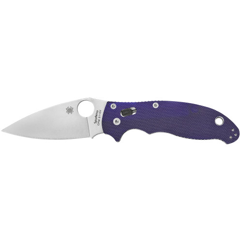 Spyderco Manix 2, 3.375" Folding Knife, CPMS110V, Dark Blue G-10 C101GPDBL2