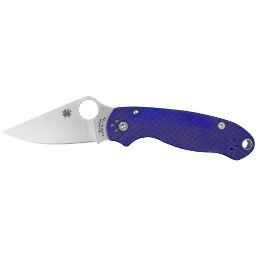 Spyderco Para 3, 2.95" Folding Knife, CPMS110V, Dark Blue G-10 C223GPDBL