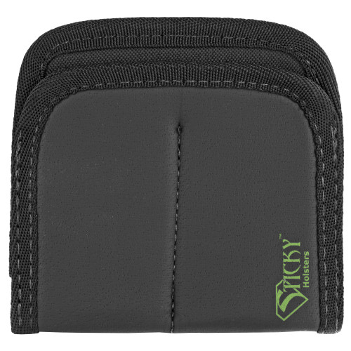 Sticky Holsters Dual Mag Sleeve, Mag Pouch/Light Holder, Ambidextrous, Inside the Waistband or Pocket, Black Finish DMS