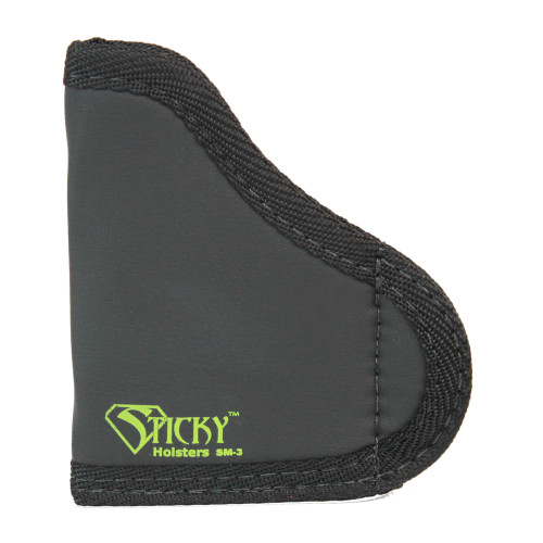 Sticky Holsters Pocket Holster, Ambidextrous, Fits Pocket .380s-Small Handguns with Lasers, Automatics Up to 2.75" Barrel, Ruger LCP, Remington RM380, DB380/9, S&W Bodyguard 380, Taurus 738 TCP 380, Sig P238, Black Finish SM-3