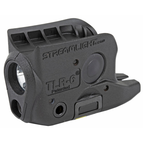 Streamlight TLR-6, Tac Light with Laser, For Glock 42/43, Black, C4 LED, 100 Lumens, Red Laser, 2x CR1/3 N Lithium Batteries 69270