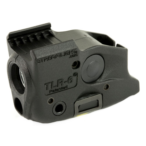Streamlight TLR-6, Fits Glock 17/22 and 19/23, Black, White LED and Red Laser, 100 Lumens, Includes 2 CR 1/3N Lithium Batteries 69290