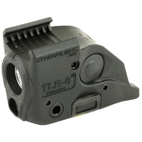 Streamlight TLR-6, Tac Light w/laser, S&W M&P With Rail, White LED and Red Laser, 100 Lumens, Includes 2 CR 1/3N Lithium Batteries, Black 69293