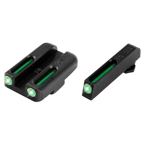 Truglo Brite-Site Tritium/Fiber Optic Sight, Fits Glock 42/43, Green Finish TG-TG131GT1A