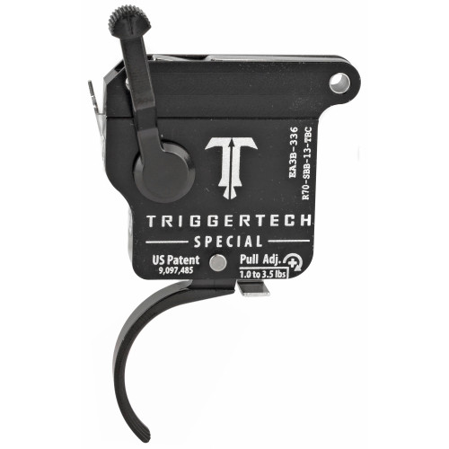 TriggerTech Trigger, 1.0-3.5LB Pull Weight, Fits Remington 700, Special Curved Trigger, Bolt Release Model, Right Hand, Adjustable, Black Finish, Includes Installation Tools, Instruction Book, & TriggerTech Patch R70-SBB-13-TBC