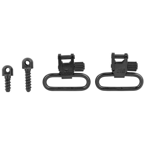 Uncle Mike's QD 115 RGS Swivel, 1.25", With Wood Screw, Black 13113
