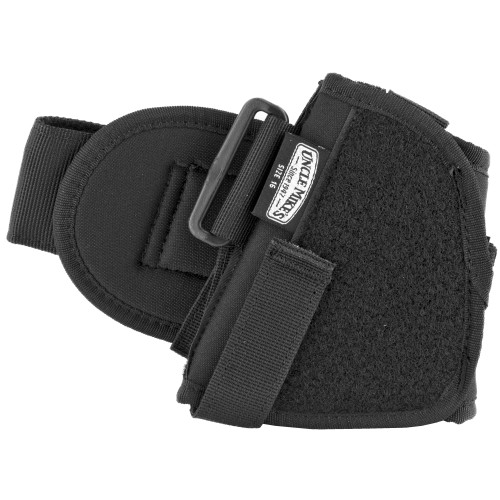 Uncle Mike's Ankle Holster, Size 16, Fits Medium Auto With 3.75" Barrel, Right Hand, Black 88161