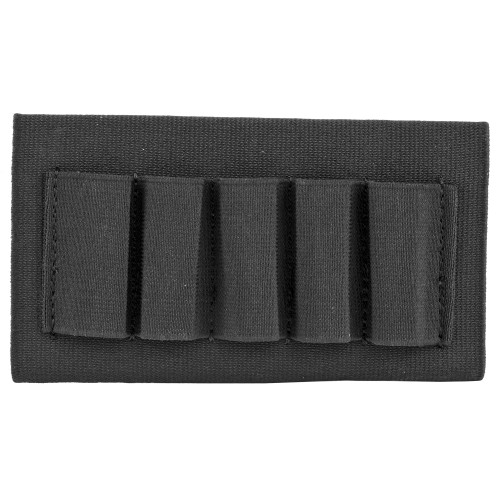 Uncle Mike's Uncle Mike's, Buttstock Shell Holder, For Shotgun, 5Rd, Black 88491