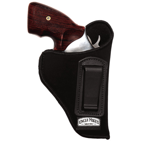 Uncle Mike's Inside The Pant Holster, Size 2, Fits Medium Revolver With 4" Barrel, Right Hand, Black 89021