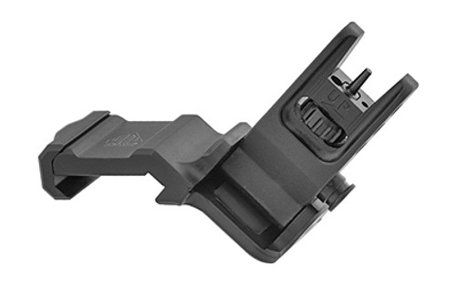 Leapers, Inc. - UTG Accu-Sync, AR15 45 Degree Offset Flip-up Front Sight, Black MT-745