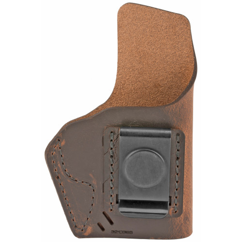 Versacarry Element, Inside Waistband Holster, Right Hand, Water Buffalo Leather, Distressed Brown Color, Fits Most Compact and Sub-Compact Single Stack Semi-Auto Pistols 32103