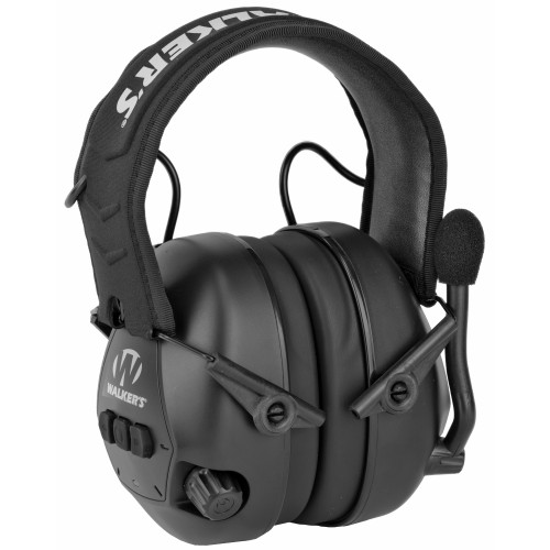 Walker's Passive Earmuff With Bluetooth, Black, Adjustable Boom Mic GWP-BTPAS