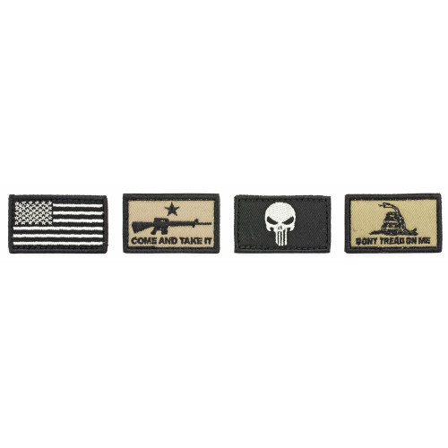 Walker's Patriot, Flag Patch Kit, Includes 4 Assorted Patches, Actual Patches may vary from Image, Designs Subject to Change GWP-PATKIT