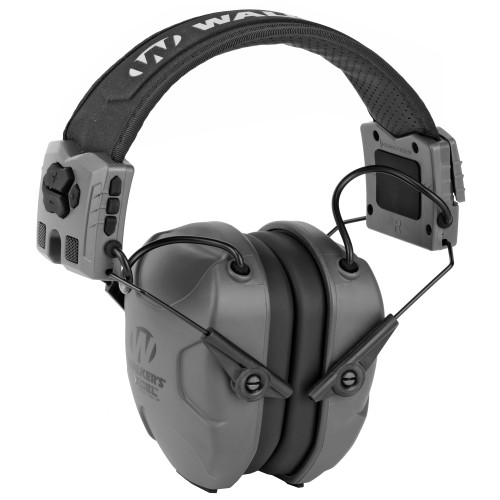 Walker's Xcel 500BT Digital Electronic Earmuff, Gray, Bluetooth GWP-XSEM-BT