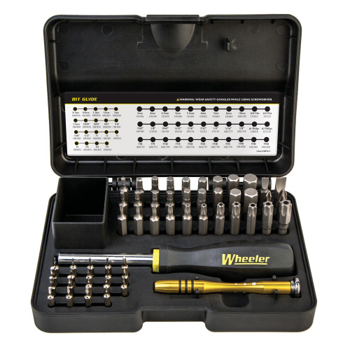 Wheeler Screwdriver Set, Tool, 55pc Set, Matric, SAE, Torx, Hard Case Included 1081958