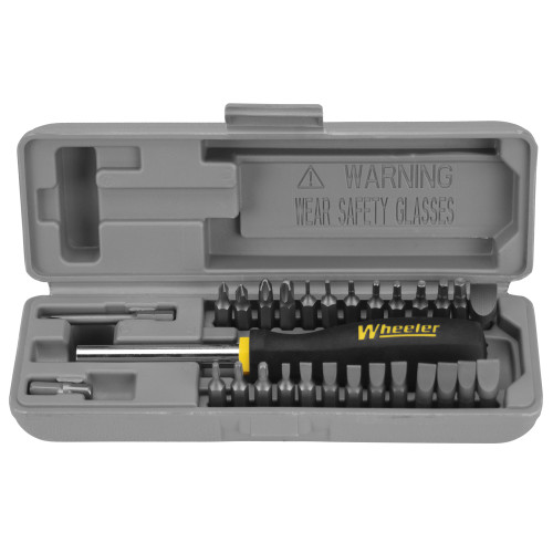 Wheeler Space Saver Gunsmith Screwdriver Set, Tool, With 26 Bits 664507