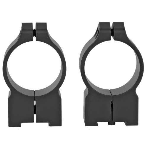 Warne Permanent Attached Fixed Ring Set, Fits Tikka Grooved Receiver, 30mm High, Matte Finish 15TM