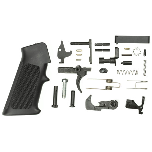 Doublestar Corp. AR15 Lower Parts Kit, 223 Rem/556NATO, Black Finish, Includes Fire Control Group, Fire Control Group Pins and Springs, Bolt Catch Assembly, Magazine Catch Assembly, Front Pivot Pin, Rear Takedown Pin, Takedown Springs (2), Takedown 