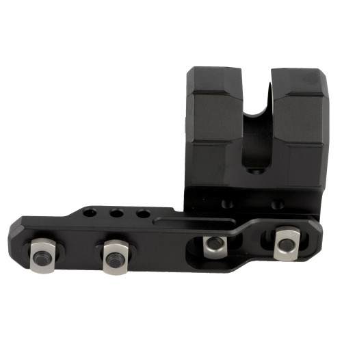 Leapers, Inc. - UTG M-LOK Offset Flashlight Ring Mount, Low Profile, Comes with Two Inserts to fit 27mm, 25.4mm (1"), or 20mm, Flashlight Tube Diameters, Black Finish, Includes M-LOK Steel Locking Nuts, Screws, and Allen Wrench for Simple and User F