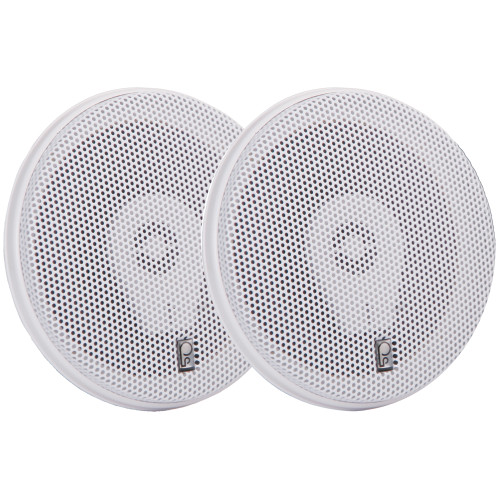 PolyPlanar 6" Titanium Series 3-Way Marine Speakers - (Pair)White