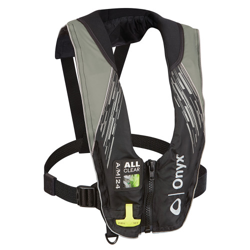 Onyx A\/M-24 Series All Clear Automatic\/Manual Inflatable Life Jacket - Grey - Adult